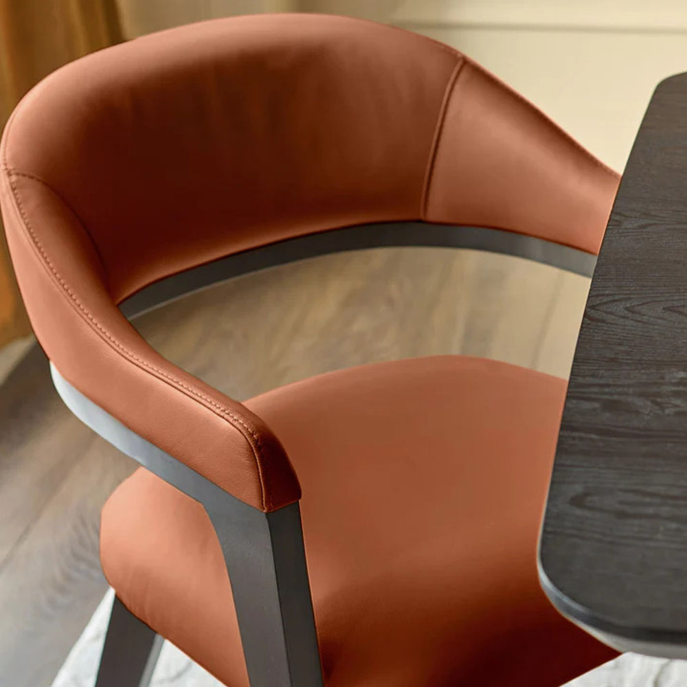 Dylan tan leather chair (2)