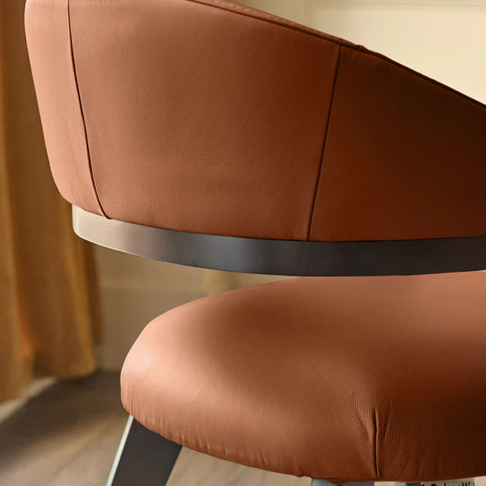 Dylan tan leather chair (5)