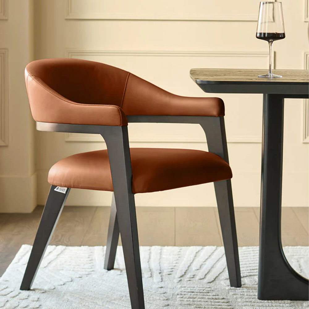 Dylan tan leather chair