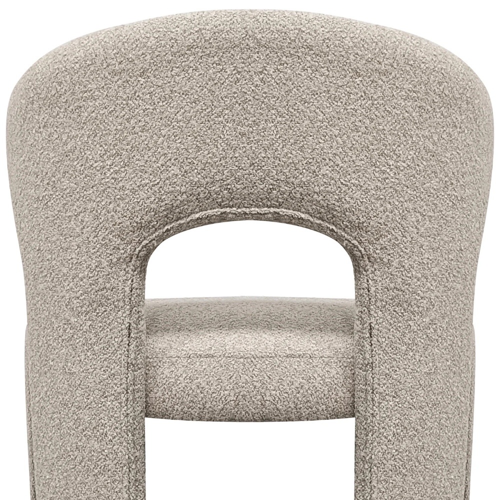 Lunari bouclé curved chair (1)