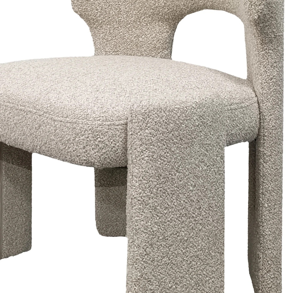 Lunari bouclé curved chair (5)