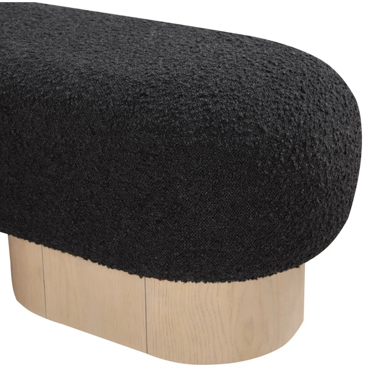 Art Deco Black Wood Accent Seating Bench (7)