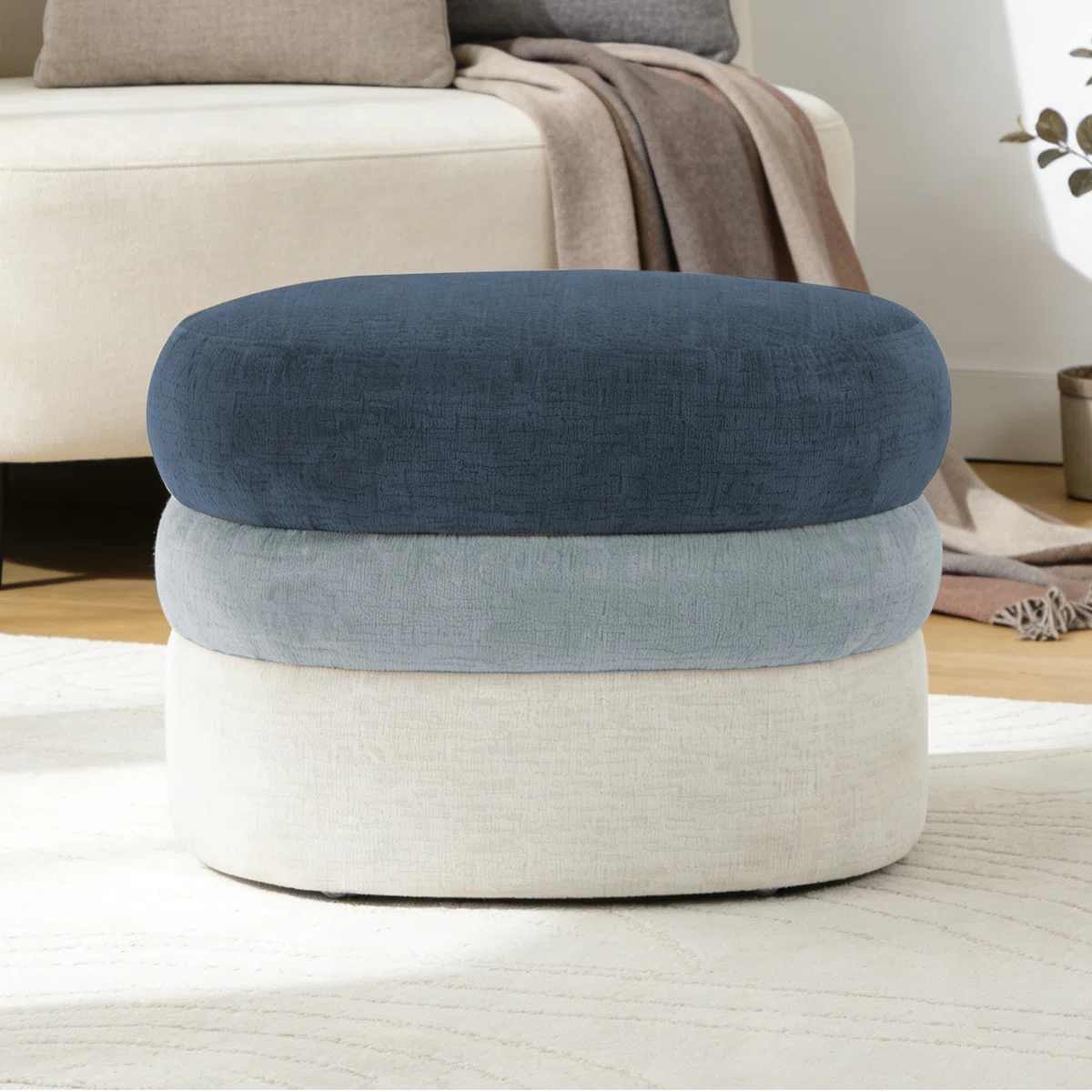 Layered Chenille Ombre Ottoman (11)