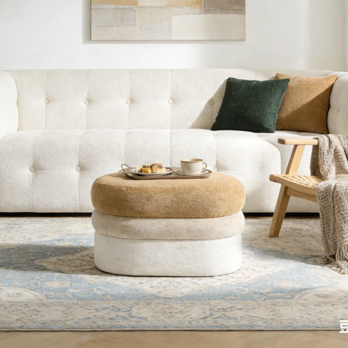 Layered Chenille Ombre Ottoman (17)