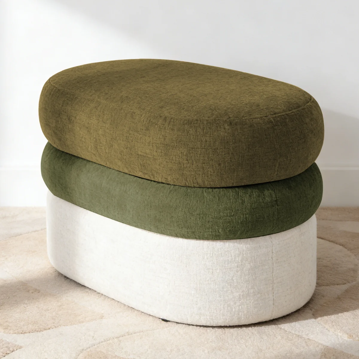 Layered Chenille Ombre Ottoman (3)