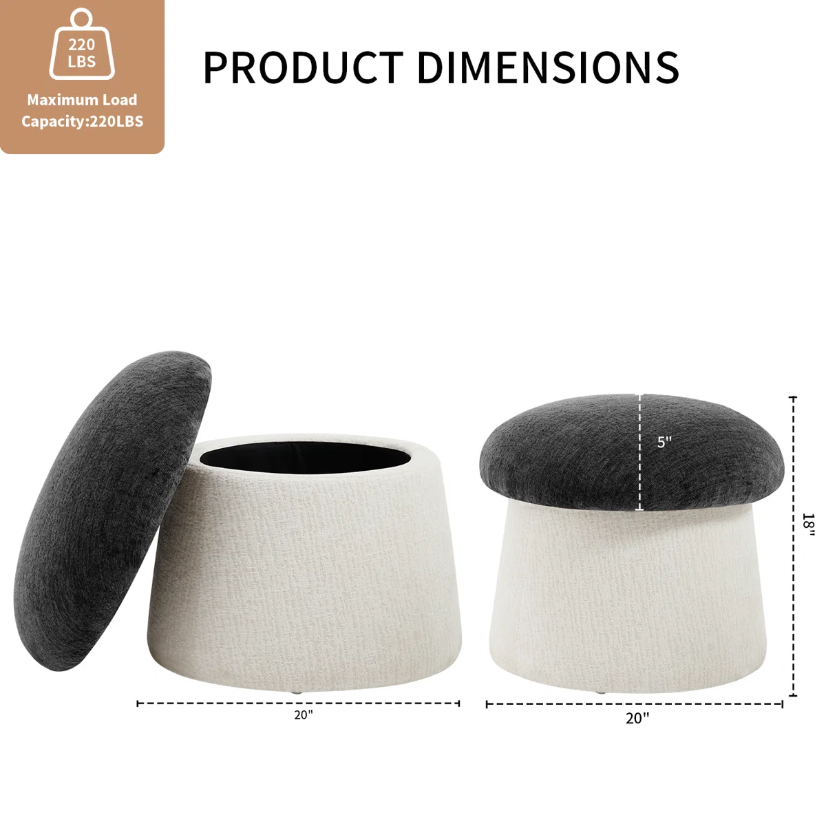 Mashroom Ottoman with Storage (10)