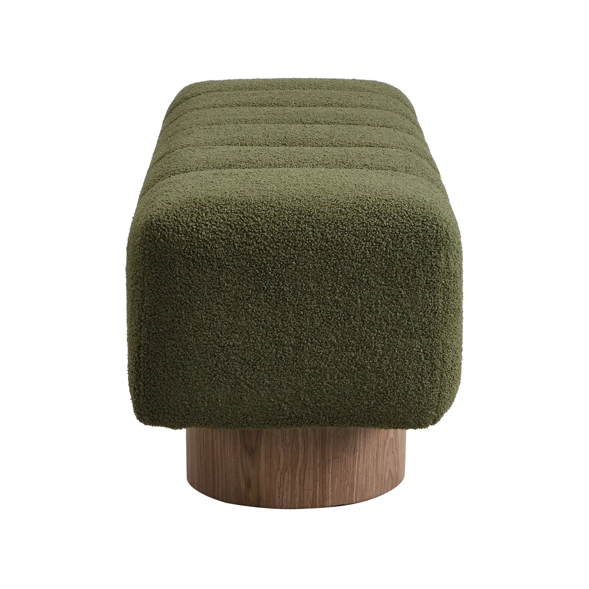 marlon dining bench with soft bouclé upholstery and wooden base (10)