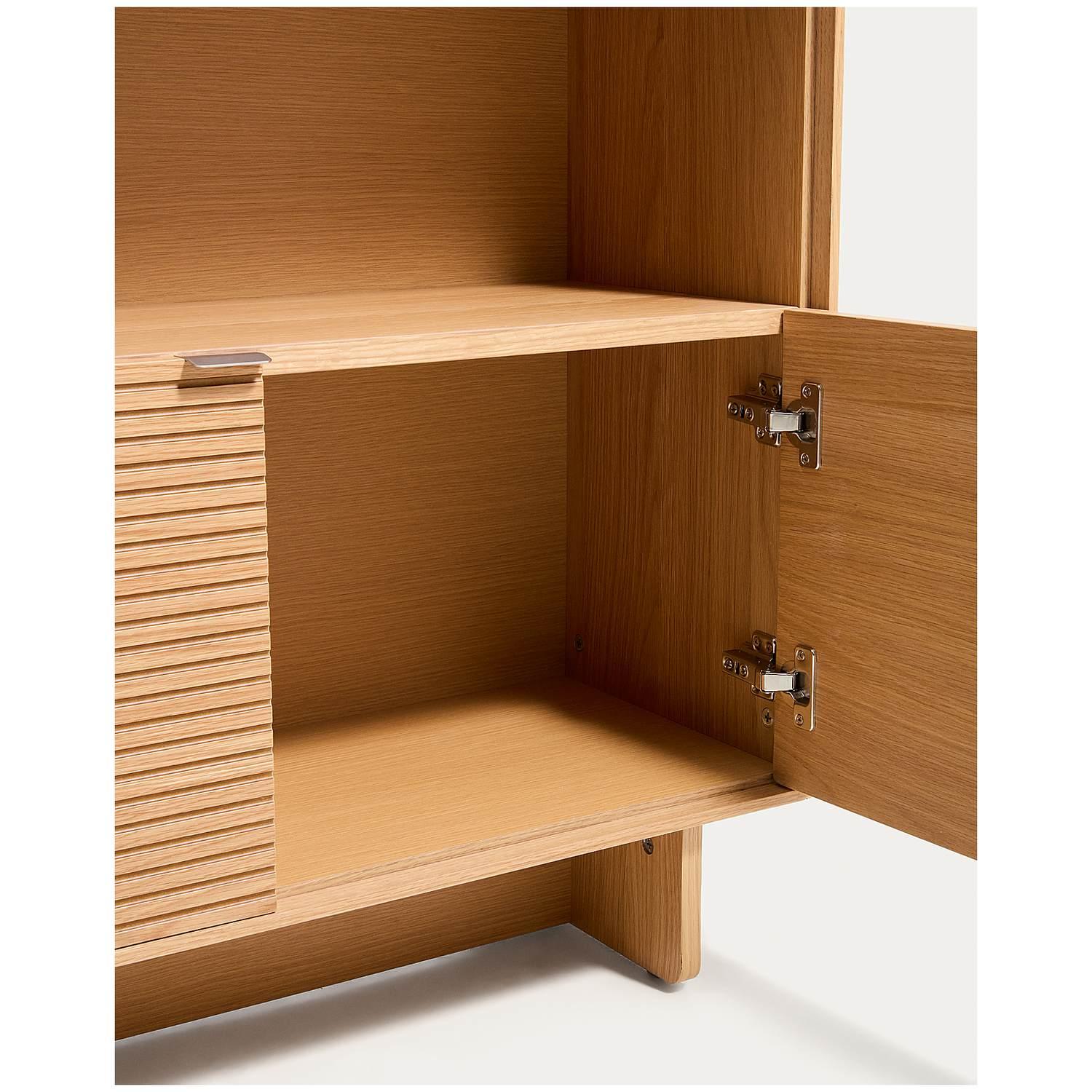Norlen Contemporary Oak Cabinet Sideboard (4)